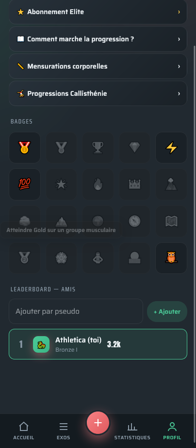 Badges & Classement